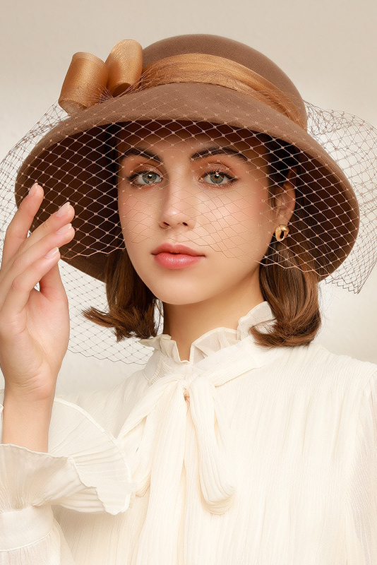 Weeding Wool Bucket Hat Mesh Hats for Women 