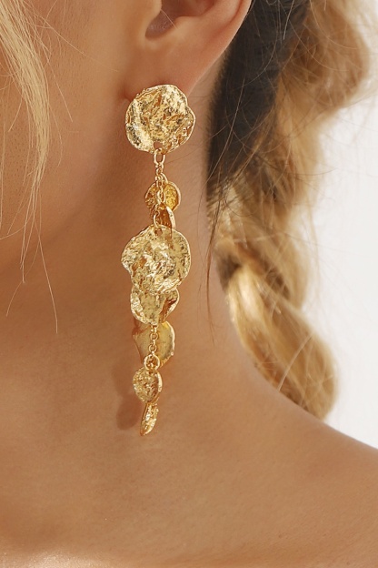 Golden Geometry Earrings 