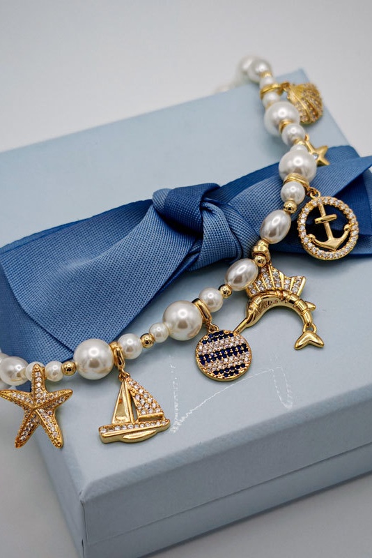 Bride Necklace Choker Earrings Ocean Imitation Pear For Weeding