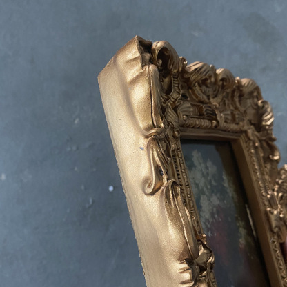 Vintage Relief Photo Frame Retro Home Art Frame Hanging Painting