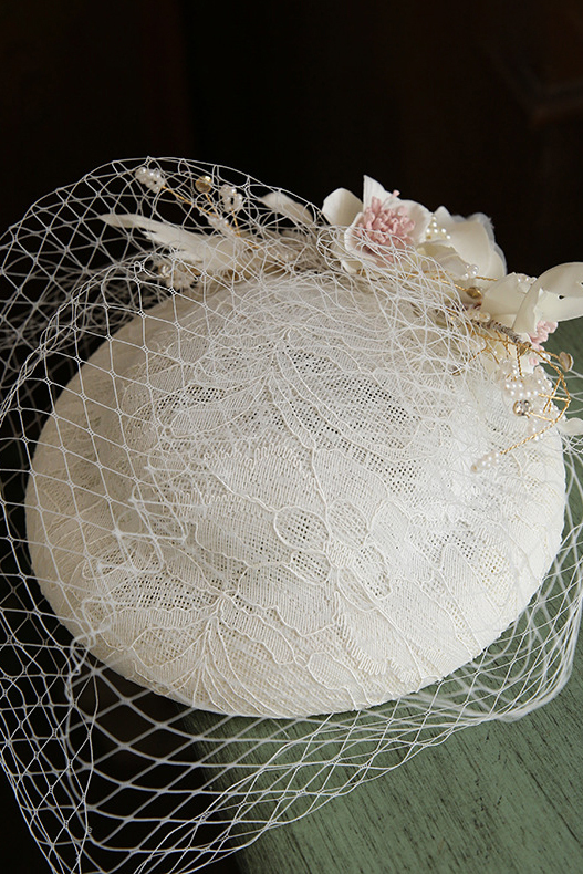 Hat Fascinator Headband 3D Floral Top Hat for Derby Tea Party