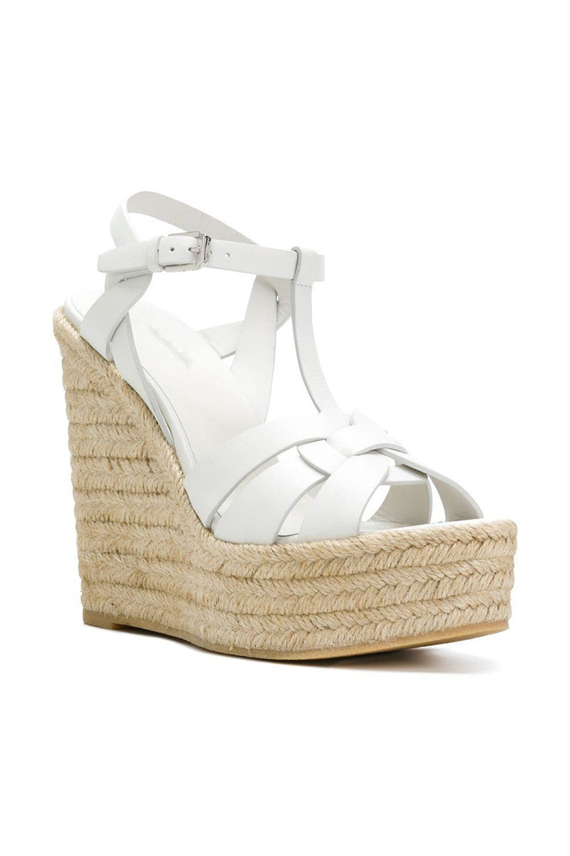 Women's Hemp Rope Platform High Heeled Sandals Vacation Shoes