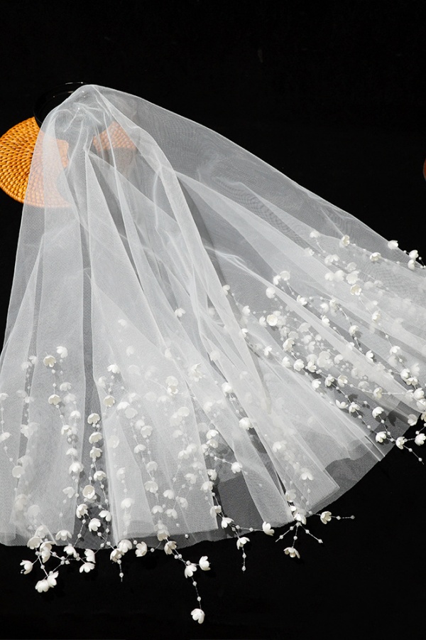 Floral Wedding Bridal Veil Bride To Be Gift Wedding