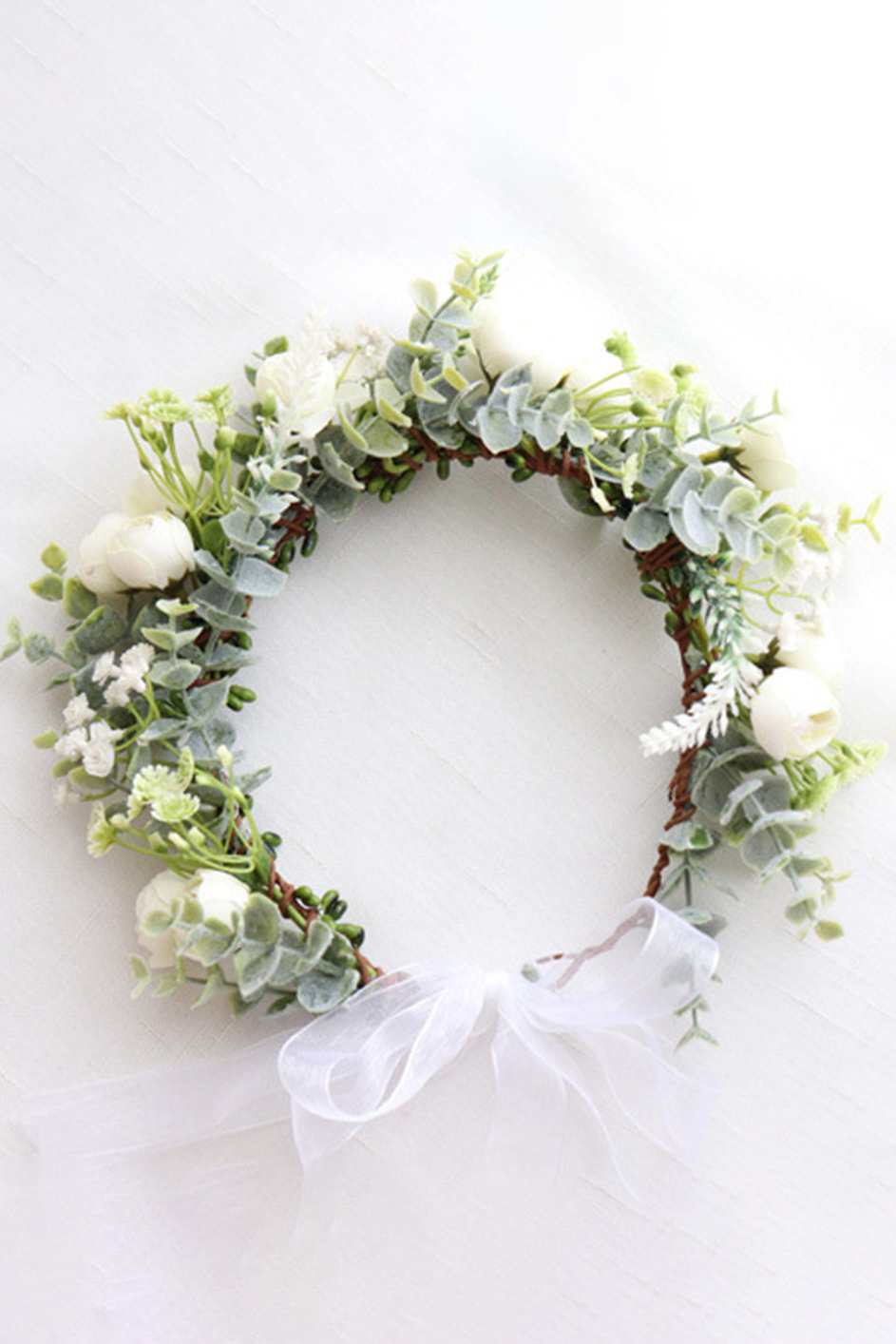 Rose Flower Crown Leaves Classic Headband Fairy for Bridal 