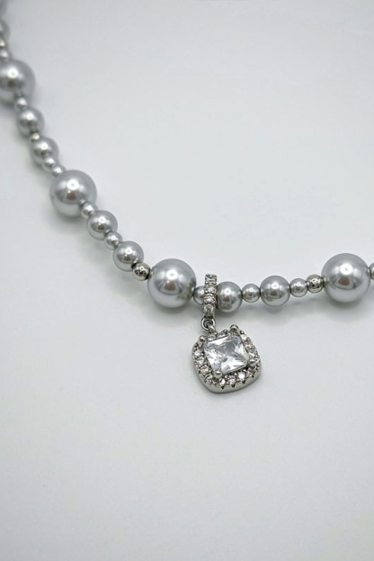 Bride Necklace Choker Earrings  Imitation Pear For Weeding