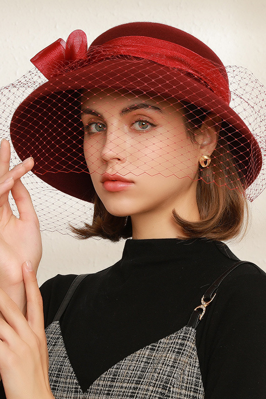 Weeding Wool Bucket Hat Mesh Hats for Women