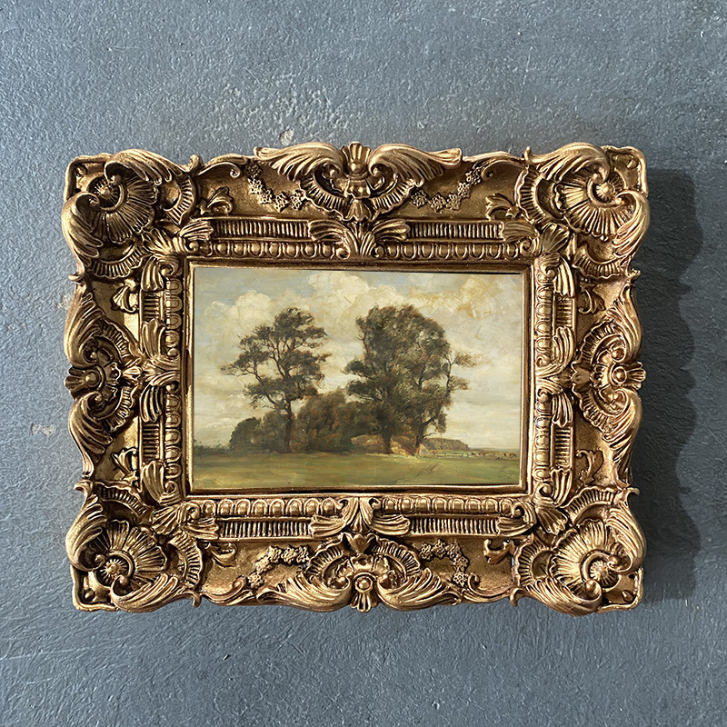 Vintage Relief Photo Frame Retro Home Art Frame Hanging Painting