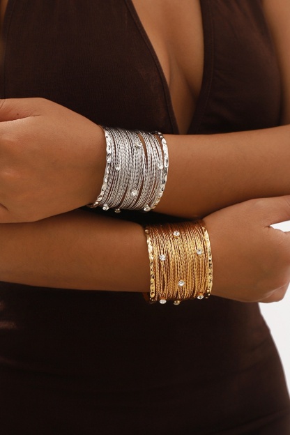 Punk Geometry Alloy Bracelets & Bangles