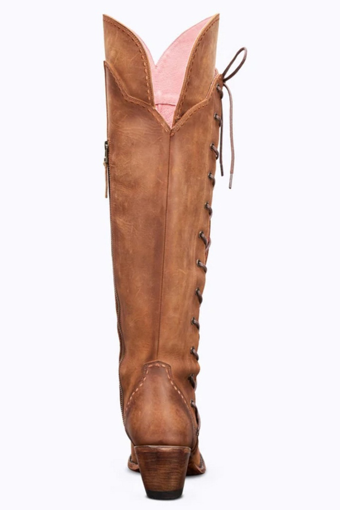 Women Low Heel Pull On Western Boots Square Toe Cowboy Cowgirl Mid Calf Boots