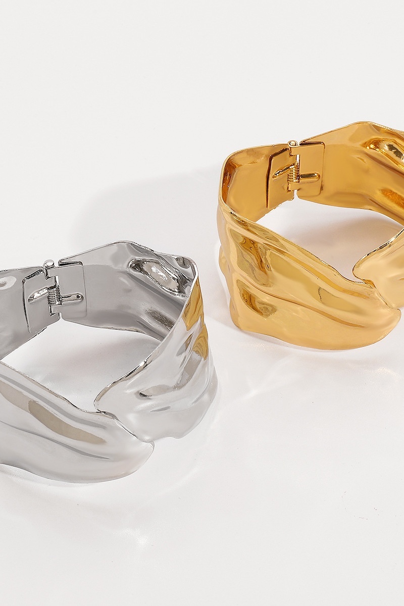 Fashion Ruched Geometry Alloy Bracelets & Bangles
