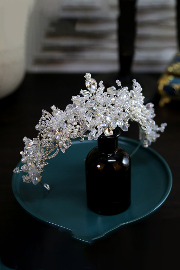 Flower Bridal Headbands Wedding Headpieces Hair Bands Jewelry Hair Accessories for Women Brides