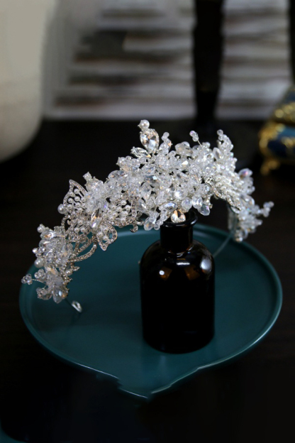 Flower Bridal Headbands Wedding Headpieces Hair Bands Jewelry Hair Accessories for Women Brides