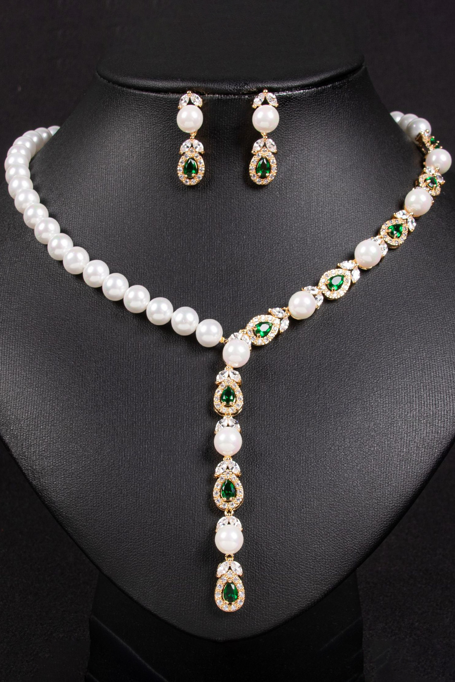 Bride Silver Bridal Necklace Earrings Set Wedding Jewelry Set Choker Necklace for Women (Set of 3)