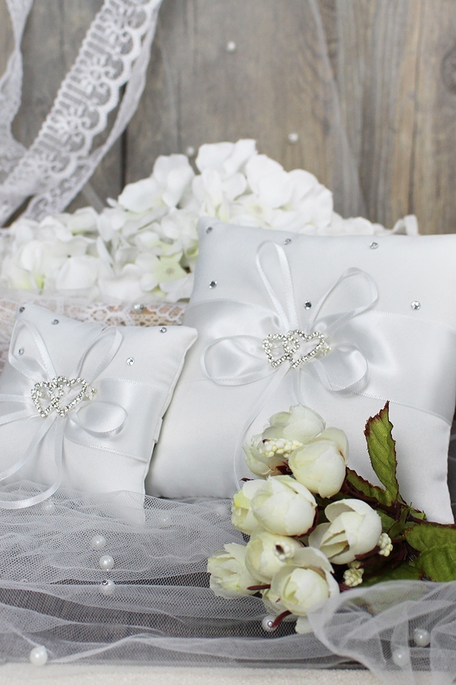Wedding Ring Pillow Ring Bearer Cushion for Wedding Party