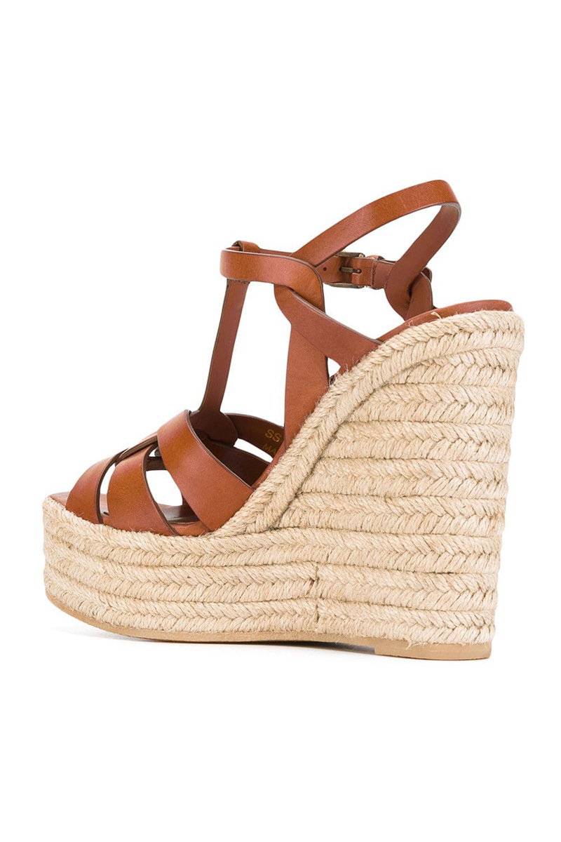 Women's Hemp Rope Platform High Heeled Sandals Vacation Shoes