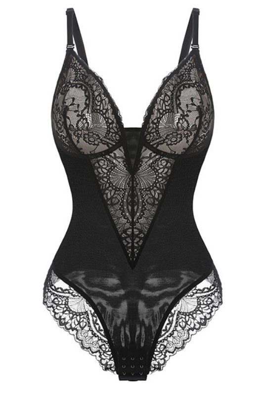 Women's Lace Shapewear Bodysuit Waist Body Suit
