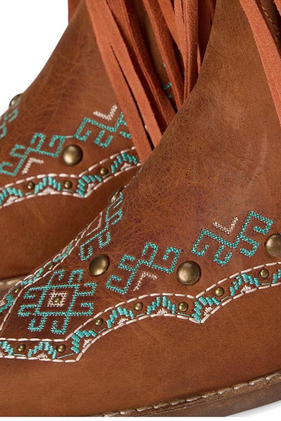 Women's Western Cowboy Boots Mid Calf Shoes with Tassels Decor