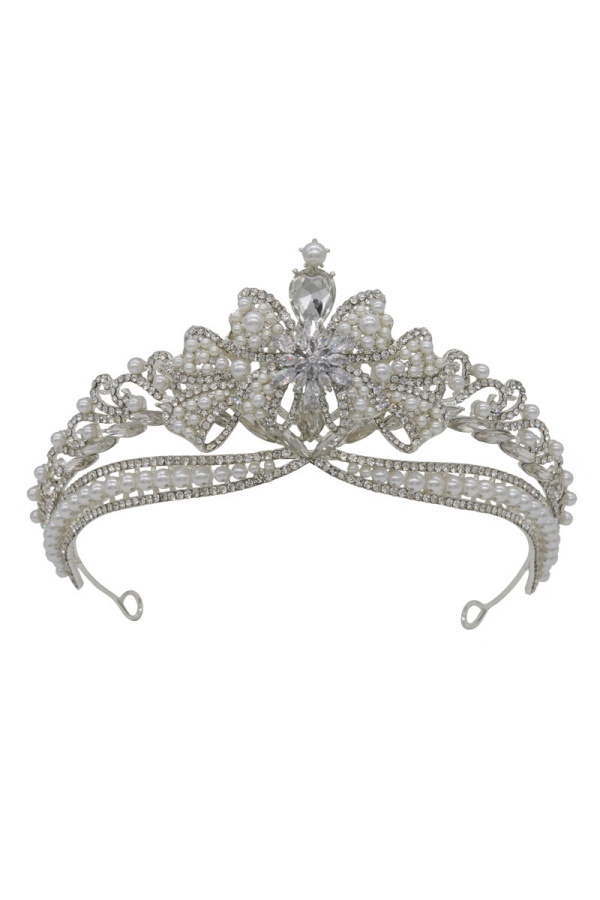 Silver Wedding Crystal Tiaras and Crowns for Women,