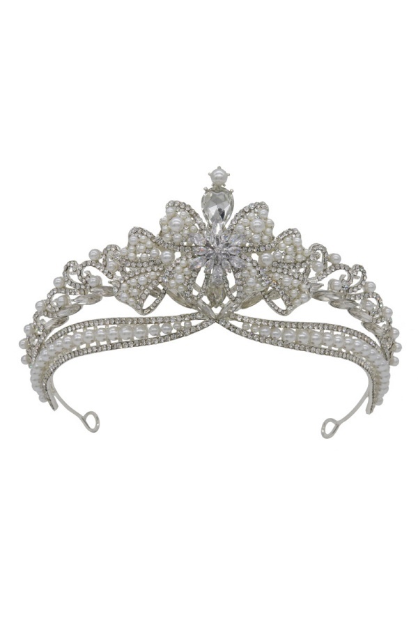 Silver Wedding Crystal Tiaras and Crowns for Women,