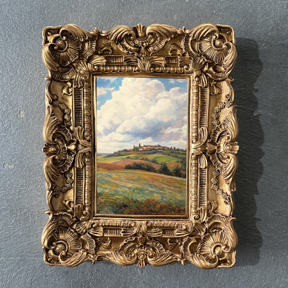 Vintage Relief Photo Frame Retro Home Art Frame Hanging Painting