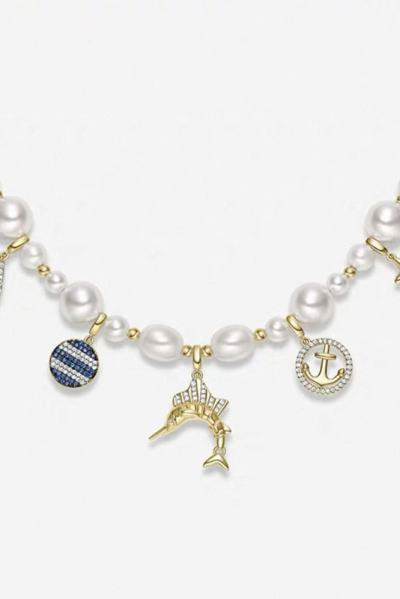 Bride Necklace Choker Ocean Imitation Pear For Weeding