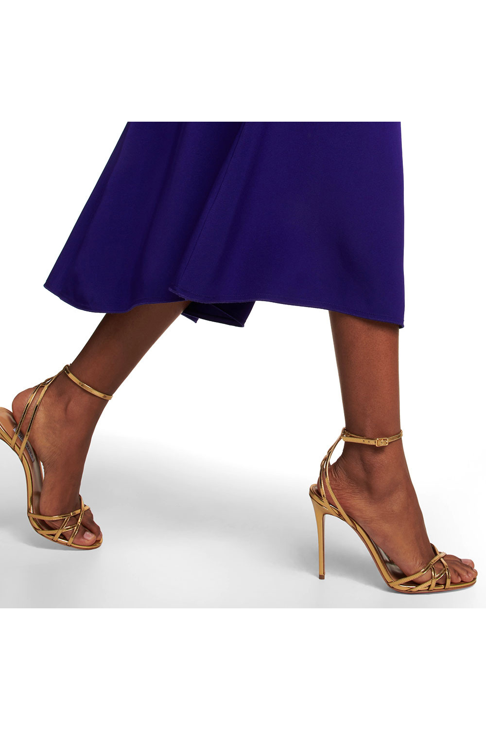 Women's High Heels Hollow Stiletto Pointed Toe PU Sandals Dinner Prom Wedding Shoes