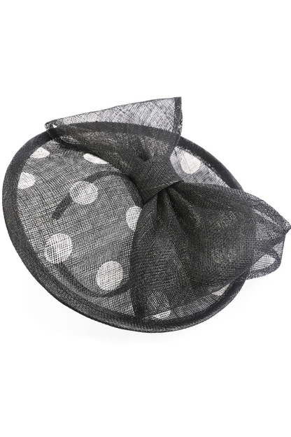 Tea Party Hats Dot Mesh Wedding Headband Hair Clip 