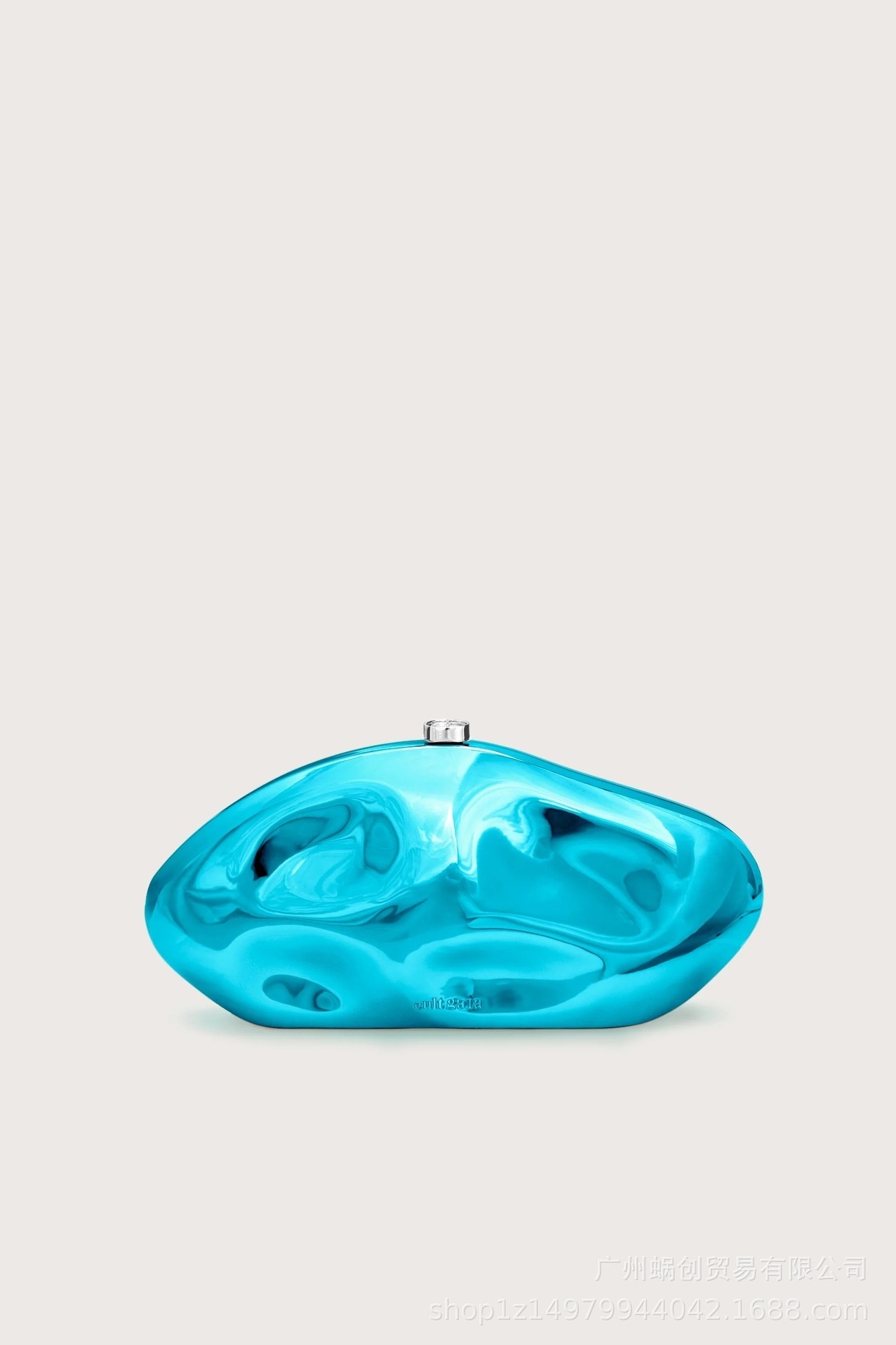 Geometry Arylic Buckle Handbag with Evening Chain Bag