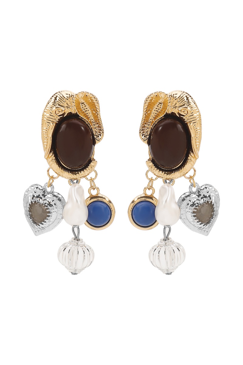 Vintage Imitation Pearl Geometry Earrings Jewelry Necklaces