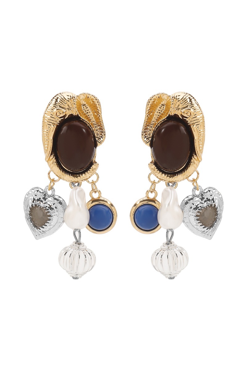 Vintage Imitation Pearl Geometry Earrings Jewelry Necklaces