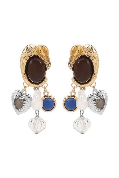 Vintage Imitation Pearl Geometry Earrings Jewelry Necklaces