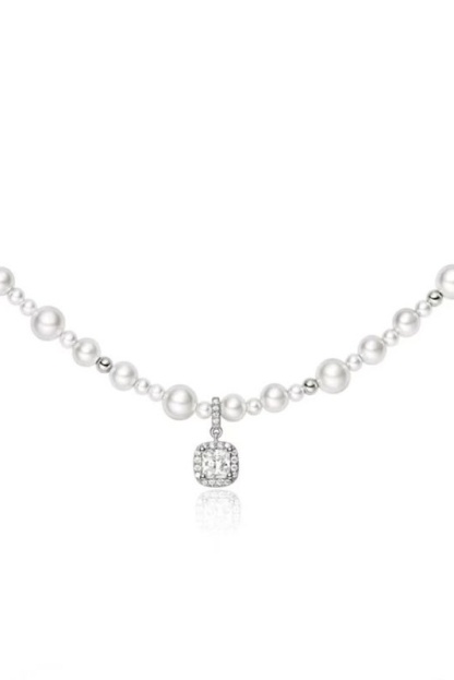 Bride Necklace Choker Earrings  Imitation Pear For Weeding