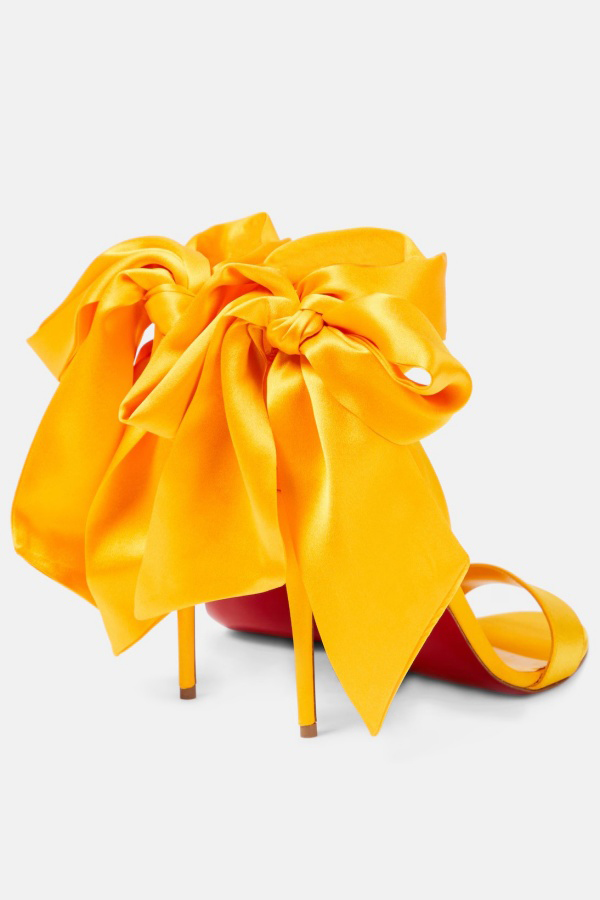 Women Strappy Bow Heels Double Bowknot Open Toe Kitten Heeled Sandals