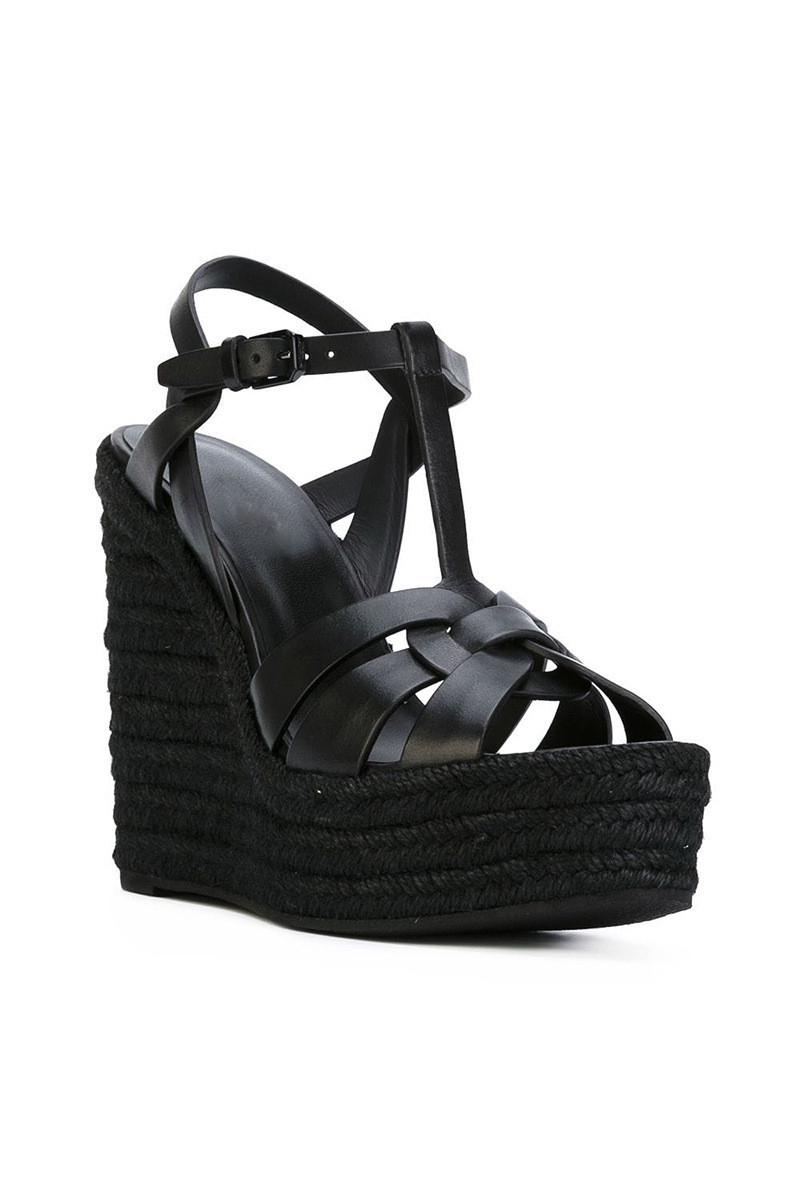 Women's Hemp Rope Platform High Heeled Sandals Vacation Shoes