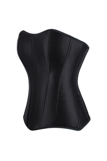 Party Satin Shapewear White Corset Trim Boned 