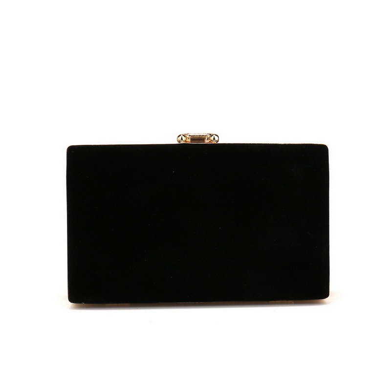 Luxury Metal Velvet Party Bag Shiny Chain Handbag