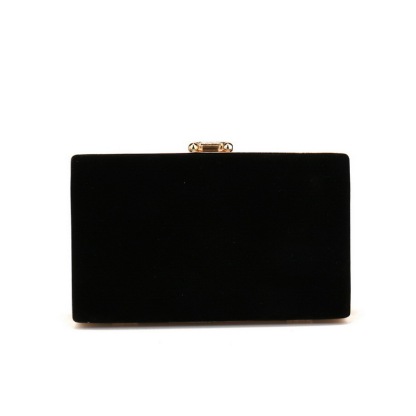 Luxury Metal Velvet Party Bag Shiny Chain Handbag