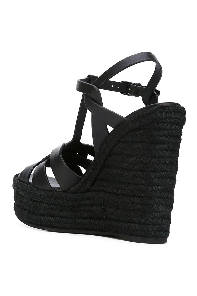 Women's Hemp Rope Platform High Heeled Sandals Vacation Shoes