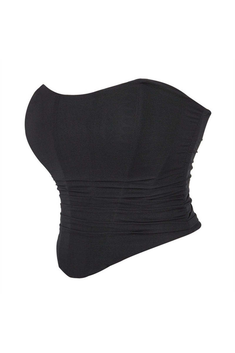 Party Shapewear Coffee Corset Trim Boned 