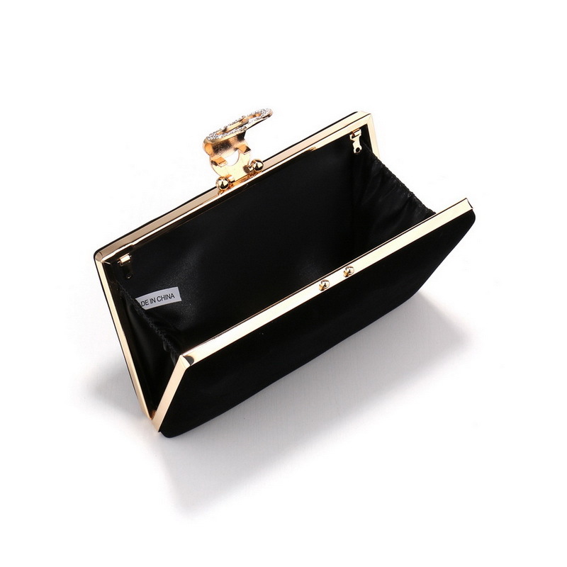 Luxury Metal Velvet Party Bag Shiny Chain Handbag