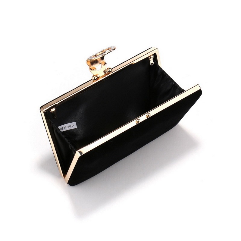 Luxury Metal Velvet Party Bag Shiny Chain Handbag