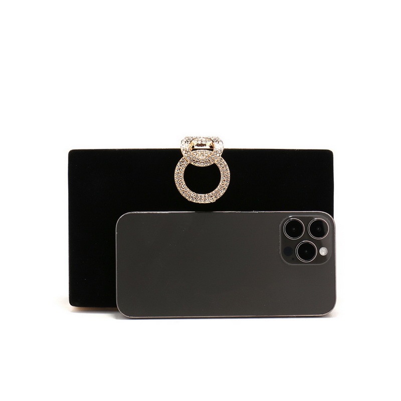 Luxury Metal Velvet Party Bag Shiny Chain Handbag