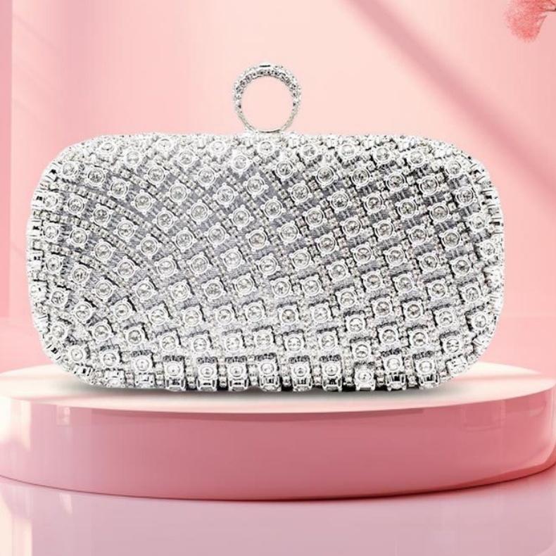 Diamond-Studded Party Bag Handbag