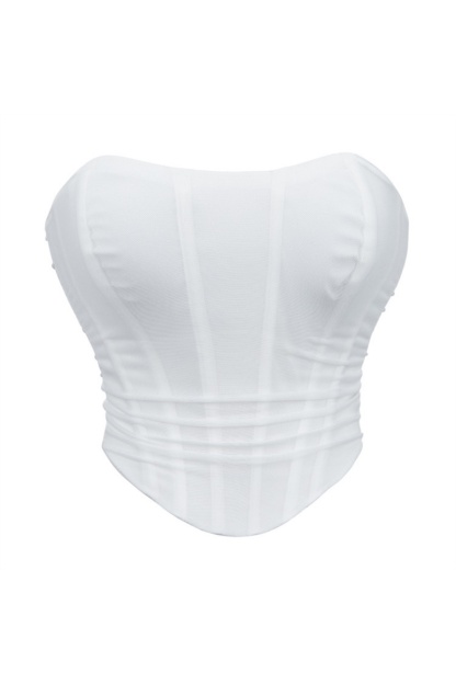 Party Shapewear Coffee Corset Trim Boned 