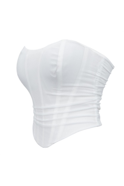 Party Shapewear Coffee Corset Trim Boned 