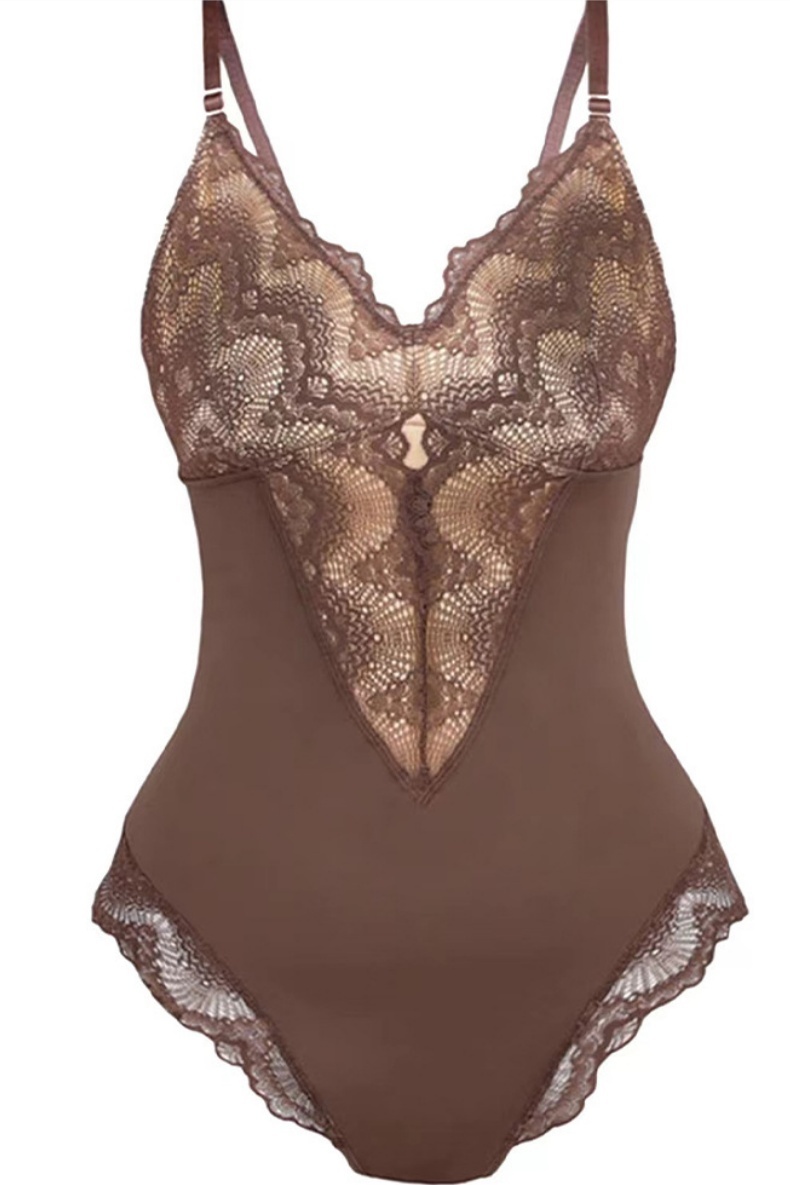 Women's Lace Shapewear Bodysuit Waist Body Suit