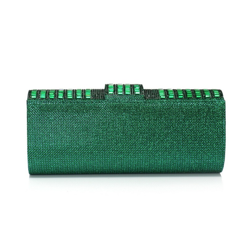 Diamond-Studded Dinner Clutch Bag Shiny Chain Handbag