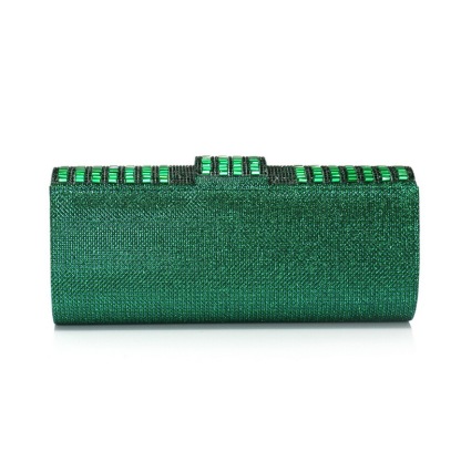 Diamond-Studded Dinner Clutch Bag Shiny Chain Handbag