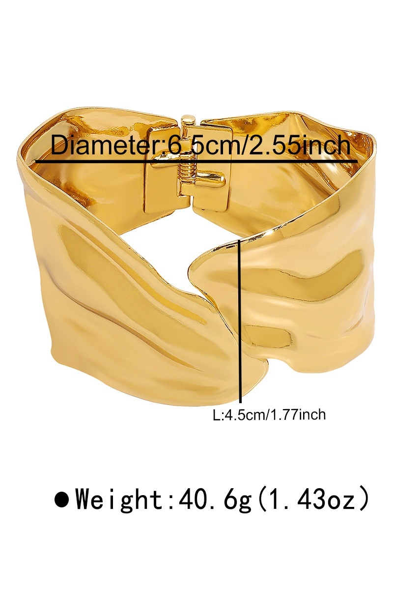 Fashion Ruched Geometry Alloy Bracelets & Bangles