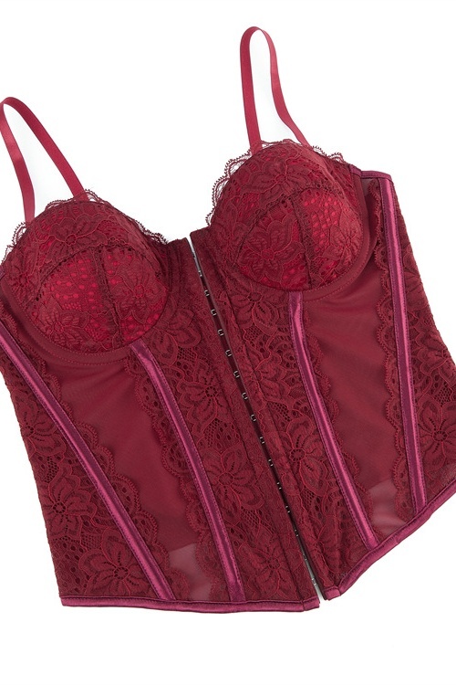 Party Shapewear Corset Trim Boned Lace 